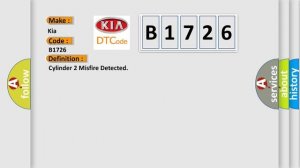 DTC KIA B1726 Short Explanation