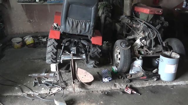 Минитрактор-переломка 4x4 #22.Изготовление плуга и первая проба смотреть онлайн