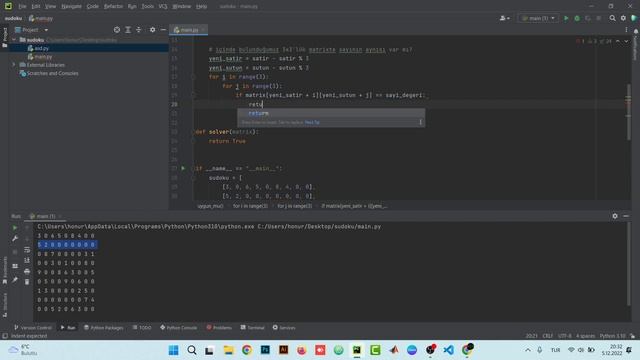 Python ile Sudoku Çöz | Recursive Fonksiyonlar смотреть онлайн