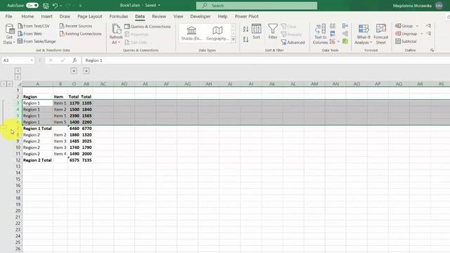 Excel Tips and Tricks #26 How to group rows and columns manually