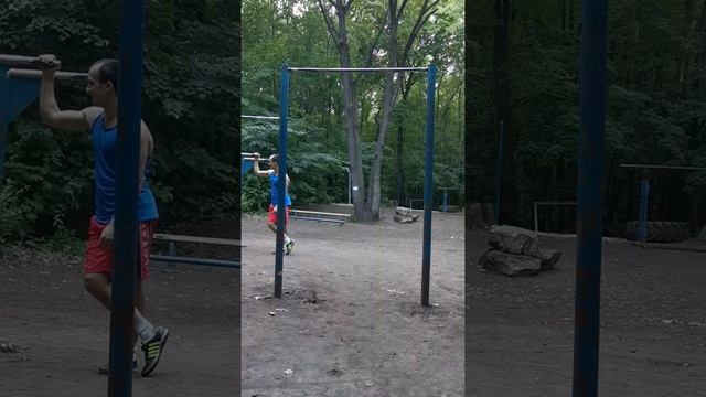 64 подтягивания за 10 минут 30 секунд (в неспешном темпе) #спорт #турник #тренировка смотреть онлайн