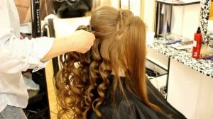 Обучающее видео вечерняя прическа