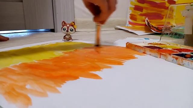 Как нарисовать фон акварелью для LPS смотреть онлайн