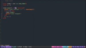 Neovim Libuv timer #1: repeat with a timer