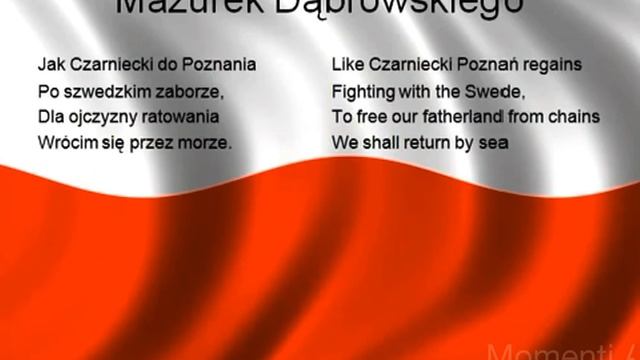 Mazurek Dąbrowskiego - National Anthem of Poland (English/Polish lyrics) смотреть онлайн