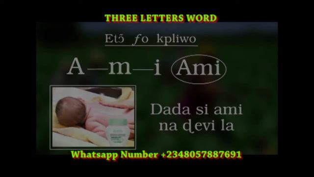 Three letter words in ewe Language смотреть онлайн