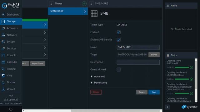 FreeNAS Corral: VDEVs, Pools, Datasets, Shares смотреть онлайн