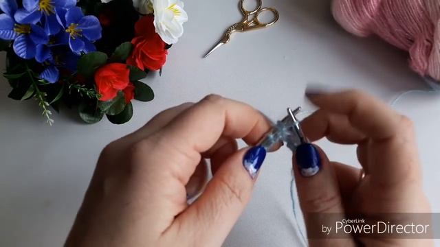 Шарф-палантин ,, Воздушная зефирка ,, спицами. Экспресс МК.