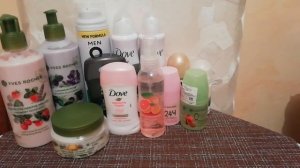 Запасы для тела, дезодоранты, молочка, лосьоны