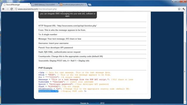 PHP Tutorials  Sending SMS Messages with PHP Part 1 2