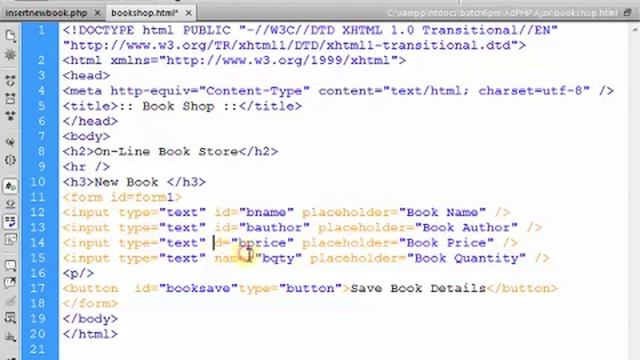ajax with Jquery & php in hindi