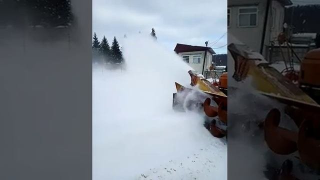 Работа шнекоротора.