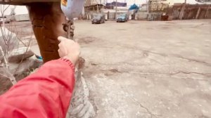 Покраска.☝️сколько надо краски на метр кВадратный.☝️Цвета для Арт бетона Роспись паркового фонаря.