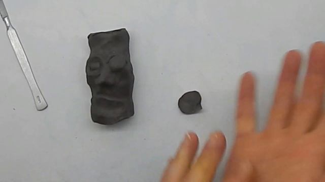 Горящая свеча из пластилина