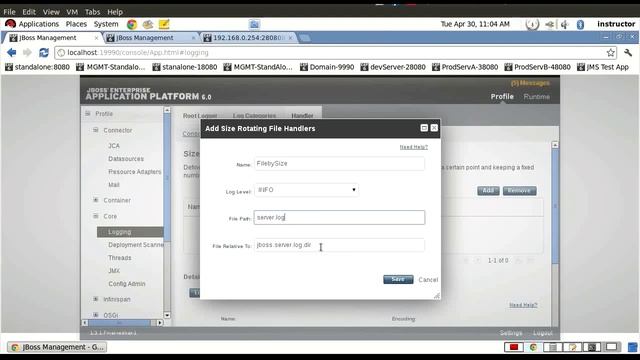 JBoss EAP - 26 Size File Handler смотреть онлайн