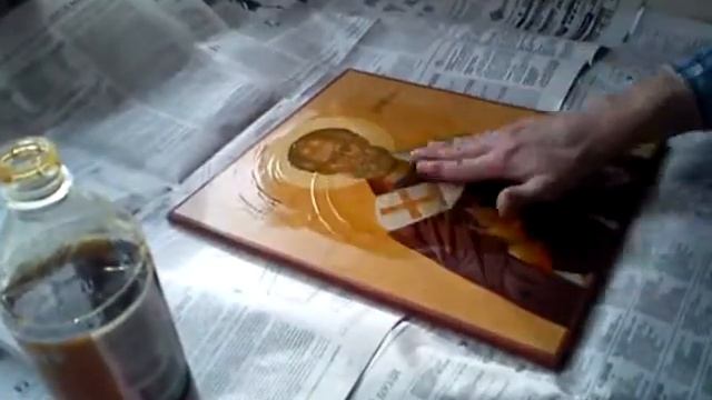 Процесс олифления иконы смотреть онлайн