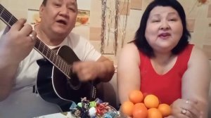 Провожаем старый год, песня «12 дней» под гитару! Поют супруги!