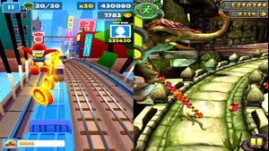 Subway Surfers Seoul Jake VS Temple Run 2 Lost Jungle Scarlett Fox Соревнование