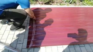Как снять плёнку с профнастила быстро