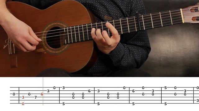 Pixar's UP Married Life Classical Guitar Cover Fingerstyle Guitar TAB + Tutorial смотреть онлайн