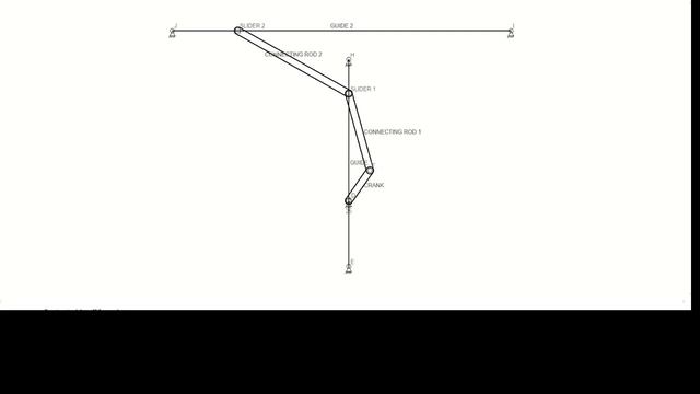 Кривошипно-двухползунный механизм Риянова (Riyanov double slider-crank mechanism) Example 1 смотреть онлайн