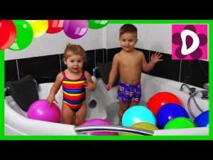 ✿ FROZEN Ванная и Шарики с Сюрпризом Игрушки в Шарах Balloons Surprise toys unboxing