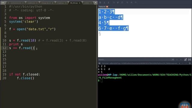 Python : K6 - Διαχείριση αρχείων смотреть онлайн