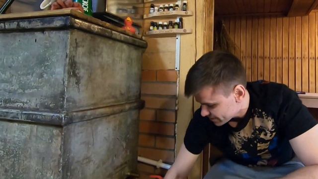 Чугунная банная печь Атмосфера после двух лет. Обзор и отзыв владельца, тест в деревенской бане.