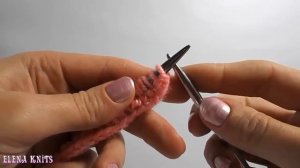 Уроки вязания спицами  Резинка рубчик