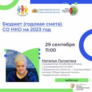 Бюджет (годовая смета) СО НКО на 2023 год