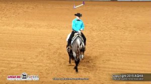 VS FLATLINE ridden by CHARLIE I COLE  - 2015 AQHA World Show (FINALS - Jr Western Riding L3)