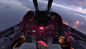 Первый бой на реактивном истребителе Dassault Milan в VR шлеме в War Thunder.
