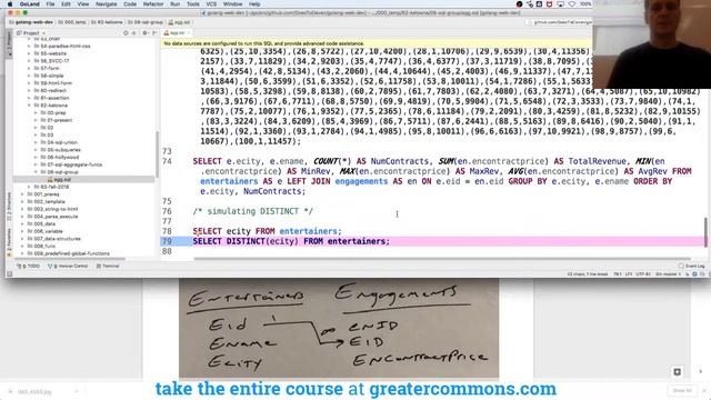 SQL distinct vs group by смотреть онлайн