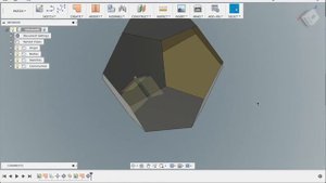 Уроки Fusion360: моделирование додекаэдра. 3D modeling of dodecahedron