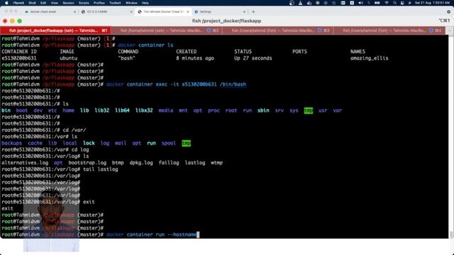 Docker Administration with Hands-on Command examples and Dockerizing  Flask Application in LAB