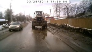 Стробоскопический эффект на примере трактора.