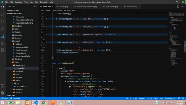 CI4 Ajax jQuery CRUD-5/5: How to Confirm & Delete data by id using jquery Ajax in Codeigniter 4 смотреть онлайн