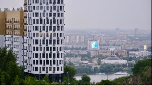 Июльский дождь и гром после жары. Нижний Новгород.