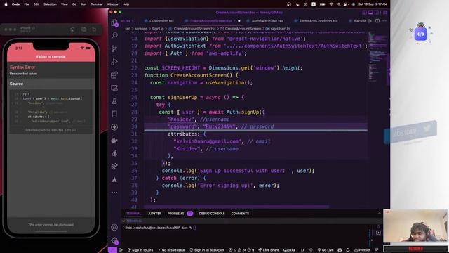 Add AWS Amplify| React Native tutorial app| (Flowery Gift App)| Episode 5