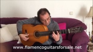 Pepe Habichuela plays his Gerundino Fernandez 1987 flamenco guitar for sale