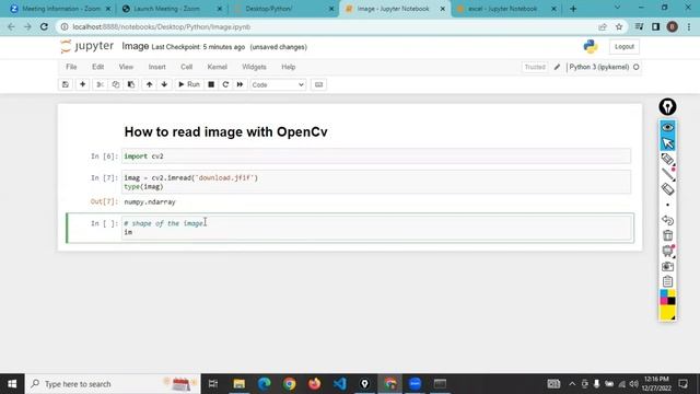 How to Read Image with OpenCV using Python #opencv #python #pythonprogramming