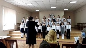 ДМШ Осипова, младший хор, 19.03.2016. Моцарт - Детские игры