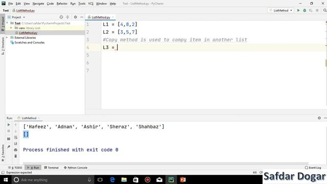 12. List Method in Python with Example | Append Insert Remove Pop Copy Join Extend Count Sort Metho