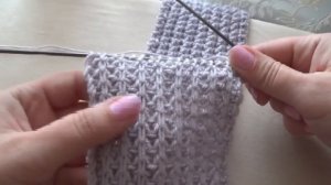 Повязка на голову спицами.