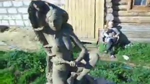 девушка в бане