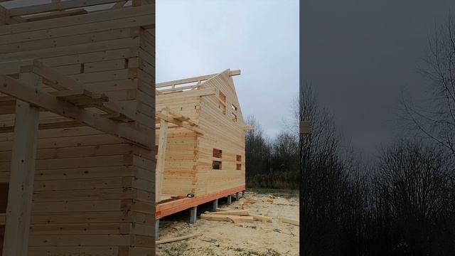 Строим дом из бруса 7 на 9. смотреть онлайн