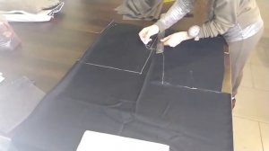 Подготавливаю шорты на подкладке к примерке.