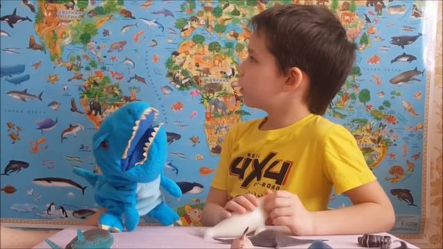 Игрушки диагостини, морские животные. Нарвал, акула, белуха. коллекции животных смотреть онлайн