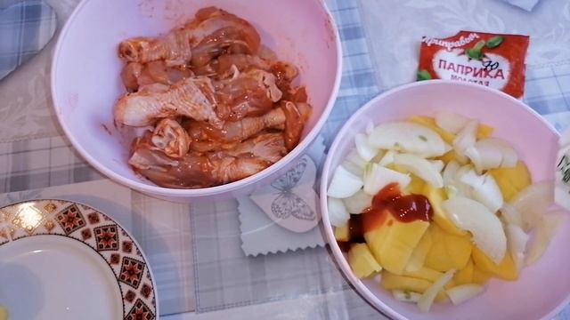 Курица в духовке САМЫЙ ПРОСТОЙ СПОСОБ????#курицаскартошкойвдуховке #курица