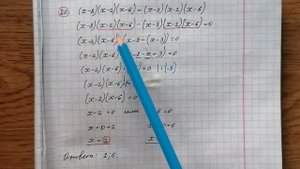 Решить уравнение (x - 8)(x-2)(x-6)= (x-3)(x-2)(x-6)